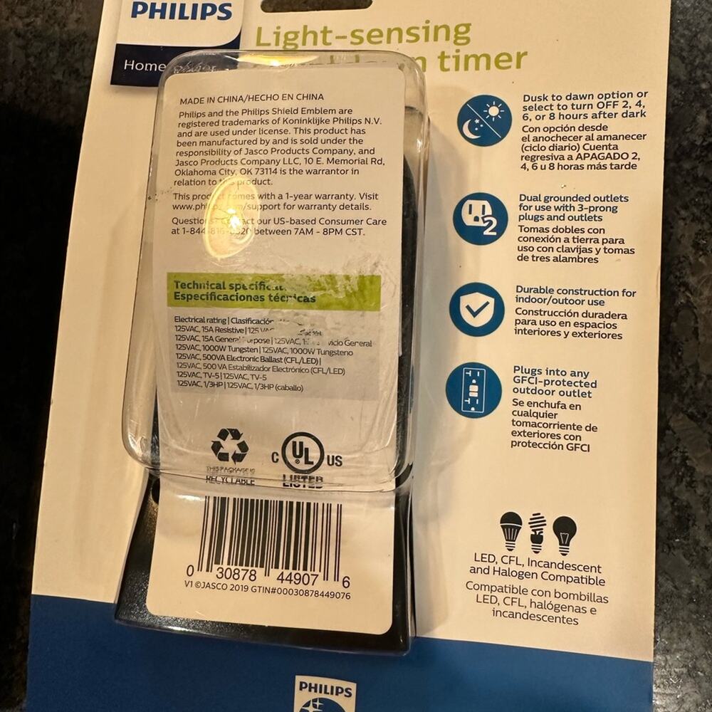 NEW Philips light-sensing Countdown Timer - Picture 2 of 2